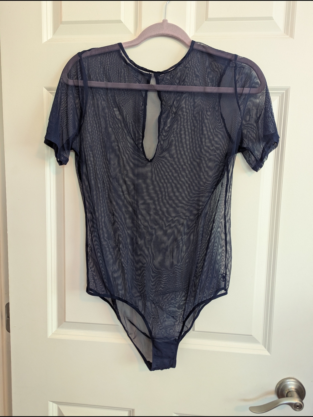 Victorias Secret Sheer Navy Mesh Bodysuit - Women Intimates
